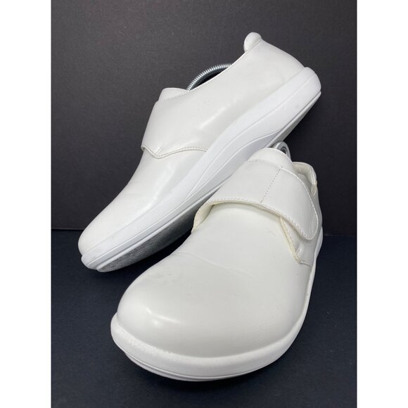 Alegria Spright sz 11 / 41 White Slip-On Shoes Non-Marking Slip Resistant Sole - Picture 2 of 10